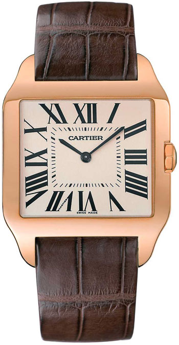Cartier Santos Dumont 18k Rose Gold Mens Manual Wind Wristwatch-W2006951