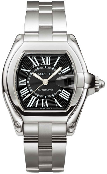 Cartier Roadster Series Stainless Steel Mens Automatic Wristwatch-W62041V3