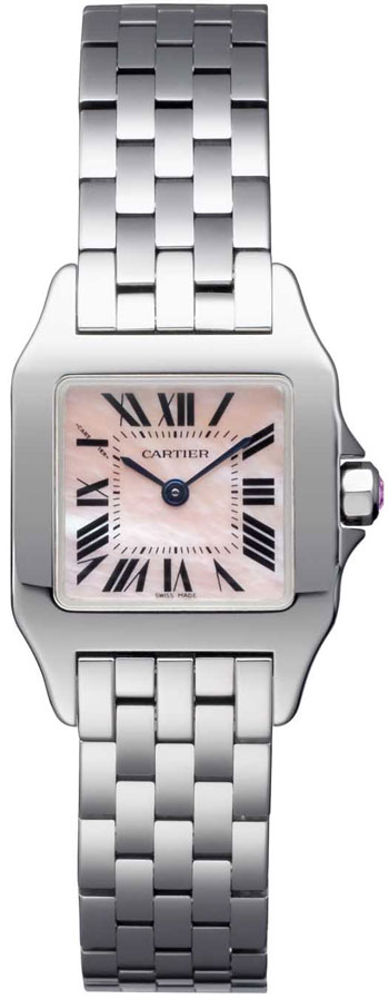 Cartier Santos Demoiselle Fashionable Ladies Swiss Quartz Wristwatch-W25075Z5