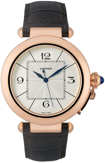 Cartier Pasha Fashionable 18k Rose Gold Mens Automatic Wristwatch-W3019351