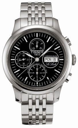 Tissot Le Locle Series Stainless Steel Chronograph Automatic Mens Watch-T41.1.387.51