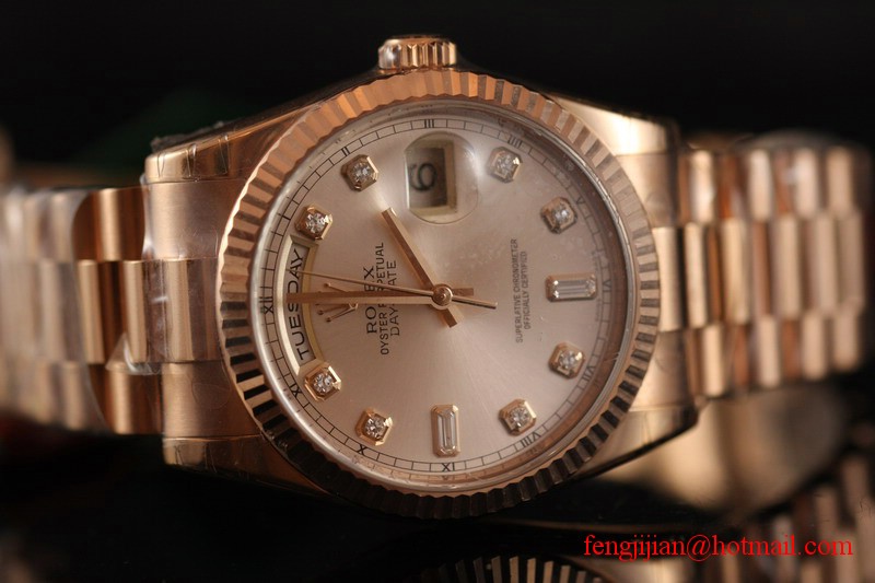 Rolex Rose Gold Day-Date President Watch 118235-83205