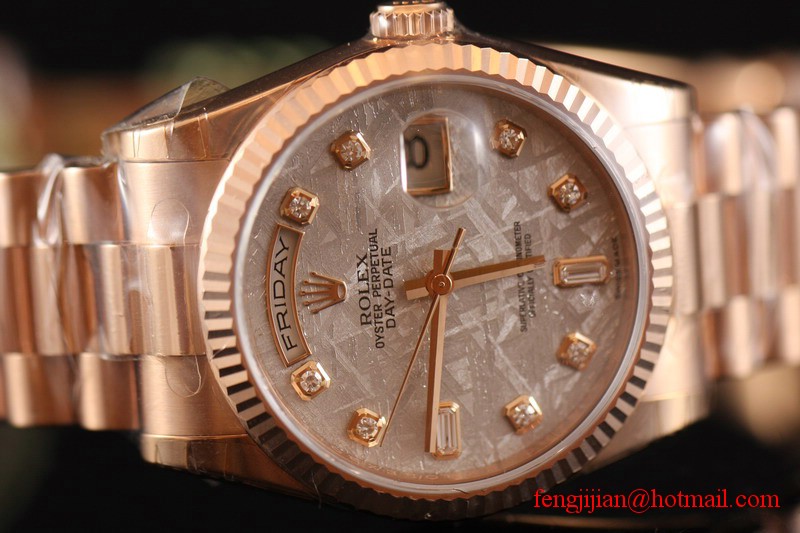 Rolex Rose Gold Day-Date President Watch 118235-83205