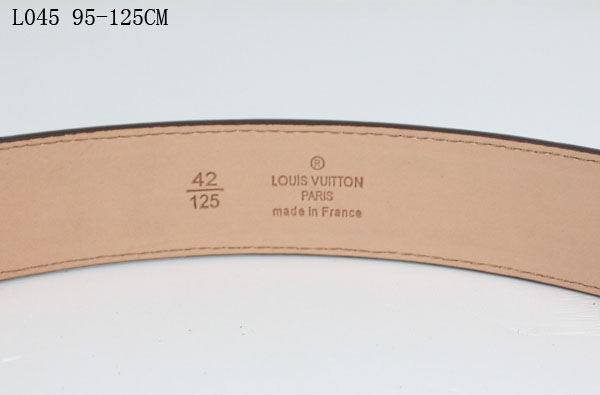 Louis Vuitton Monogram Belt Silver Hardware L045 