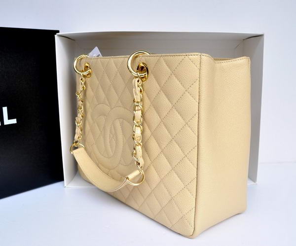 Chanel A50995 Original Caviar Leather Shoulder Bag Apricot