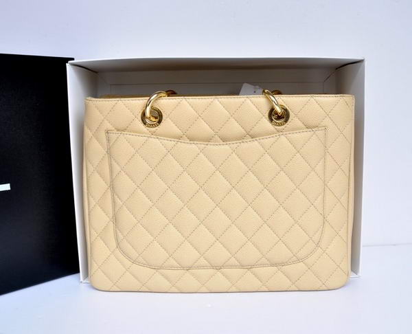 Chanel A50995 Original Caviar Leather Shoulder Bag Apricot