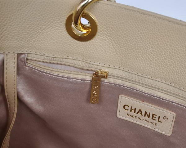 Chanel A50995 Original Caviar Leather Shoulder Bag Apricot