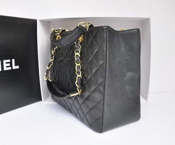 Chanel A50995 Original Caviar Leather Shoulder Bag Black