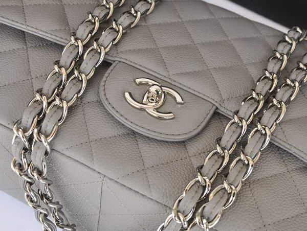 Chanel Original Caviar Leather Flap Bag A28600 Grey