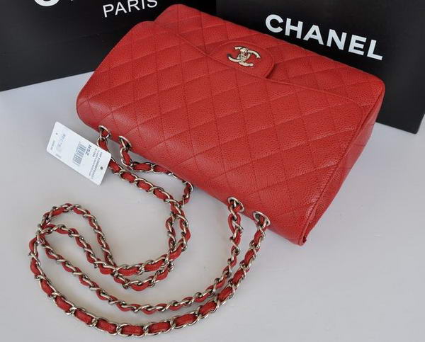 Chanel Original Caviar Leather Flap Bag A28600 Red