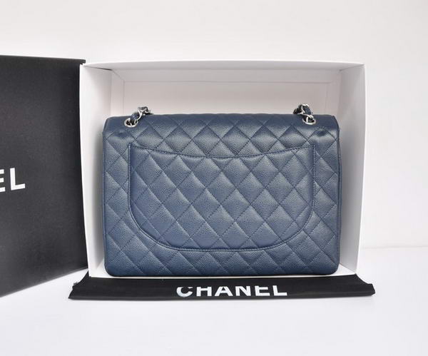 Chanel Original Caviar Leather Jumbo Flap Bag A47600 Blue