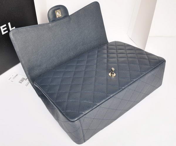 Chanel Original Caviar Leather Jumbo Flap Bag A47600 Blue