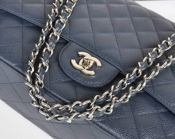 Chanel Original Caviar Leather Jumbo Flap Bag A47600 Blue