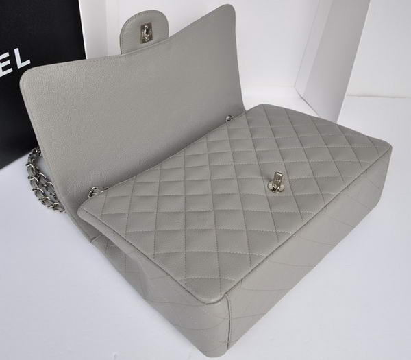 Chanel Original Caviar Leather Jumbo Flap Bag A47600 Grey