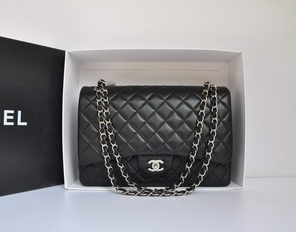 Chanel Original Leather Jumbo Flap Bag A47600 Black