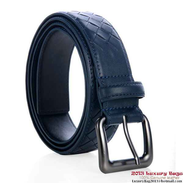 Bottega Veneta Intrecciato Nappa Belt RoyalBlue