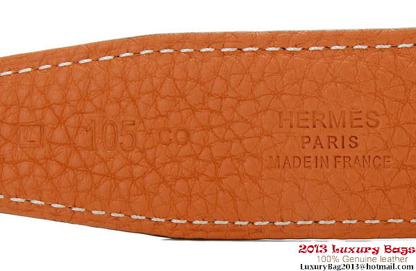 Hermes 43mm Calf Leather Belt HB106-2