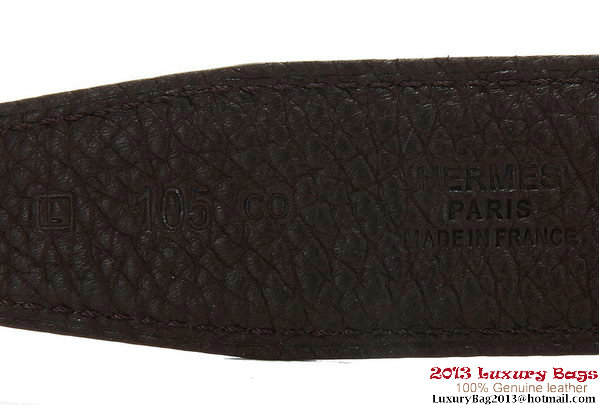 Hermes 43mm Calf Leather Belt HB108-4