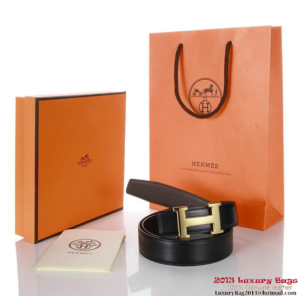 Hermes 43mm Saffiano Leather Belt HB102-3