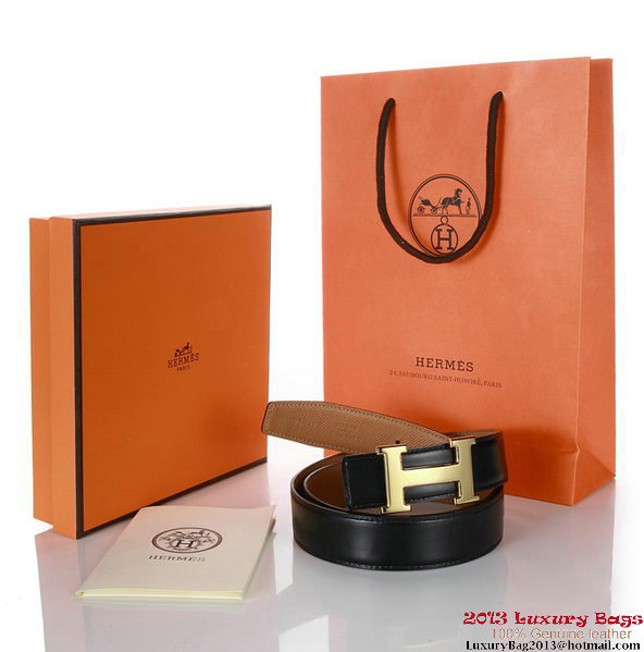 Hermes 43mm Saffiano Leather Belt HB102-4