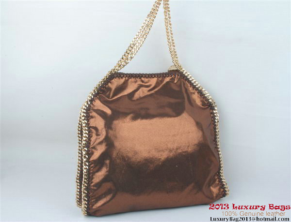 Stella McCartney Falabella PVC Fold Over Tote Bag 811 Bronze