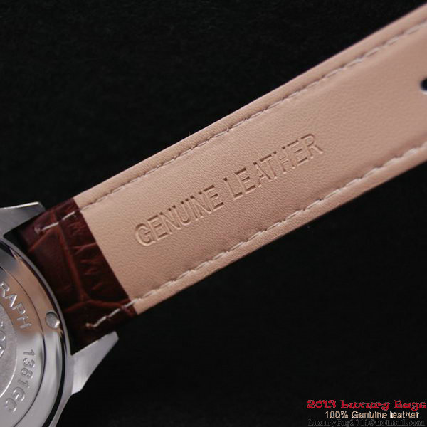 OMEGA DE VILLE Automatic Chronometer Red Gold on Brown Leather Strap OM77212