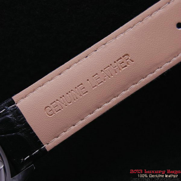 OMEGA DE VILLE Automatic Chronometer Steel on Black Leather Strap OM77202