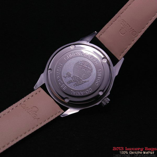 OMEGA DE VILLE Automatic Chronometer Steel on Black Leather Strap OM77205