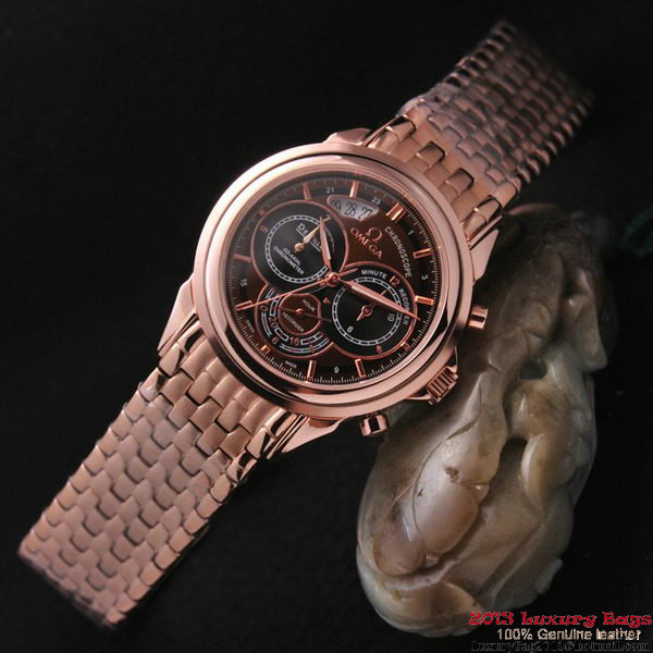 OMEGA DE VILLE CO-AXIAL CHRONOSCOPE Red Gold on Red Gold Strap OM77433