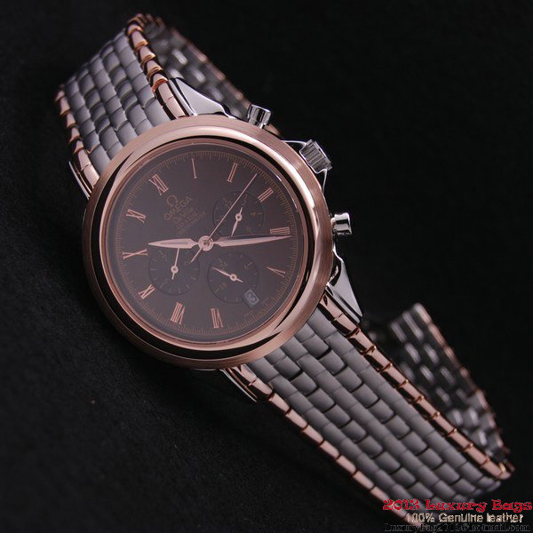 OMEGA DE VILLE CO-AXIAL Chronometer Red Gold on Steel Strap OM77518