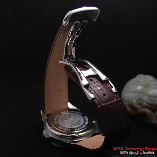 OMEGA DE VILLE Chronometer Red Gold on Brown Leather Strap OM77313
