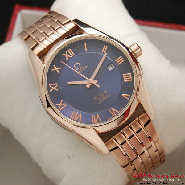 OMEGA DE VILLE Co-AXIAL CHRONOMETER Red Gold on Red Gold Strap OM77029