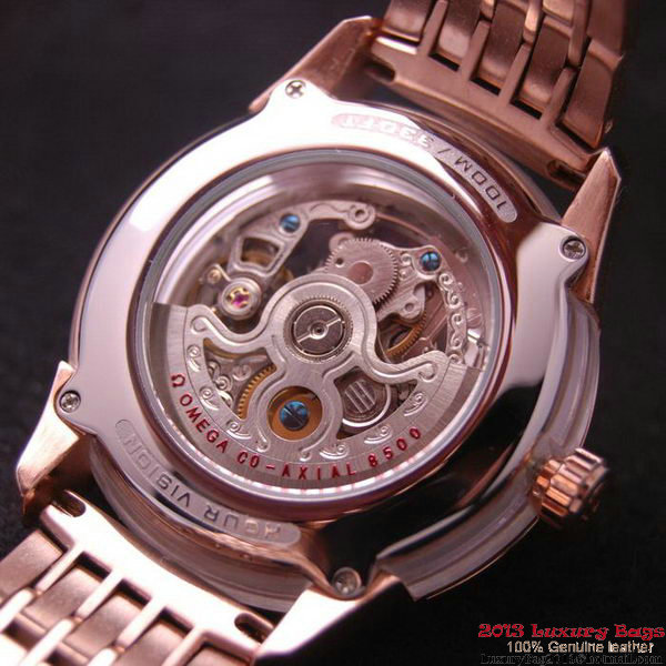OMEGA DE VILLE Tourbillon Watches Red Gold on Red Gold Steel Strap Om7019