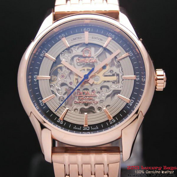 OMEGA DE VILLE Tourbillon Watches Red Gold on Red Gold Steel Strap Om7020
