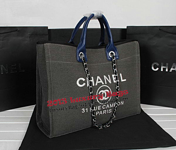 Chanel Medium Canvas Shopping Bag A67012 Gray