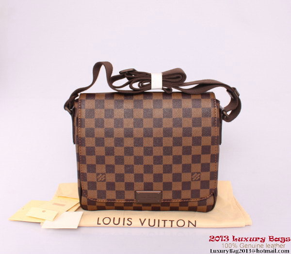 Louis Vuitton Damier Ebene Canvas District PM Messenger Bags N41213