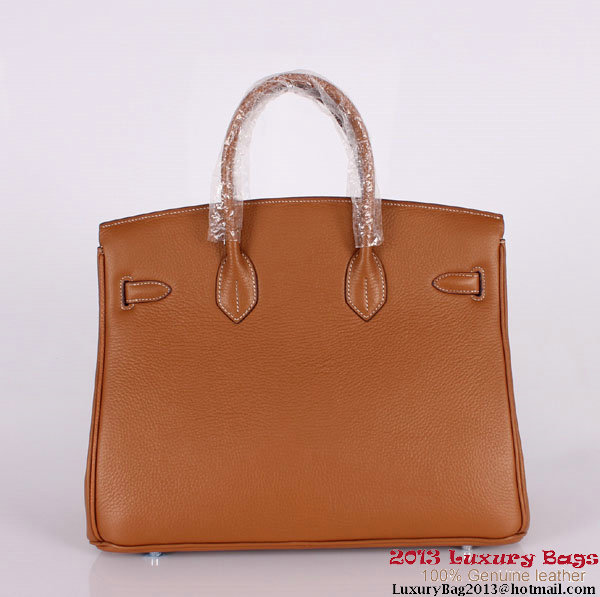 Hermes Birkin 35CM Tote Bag Clemence Leather H-35 Camel