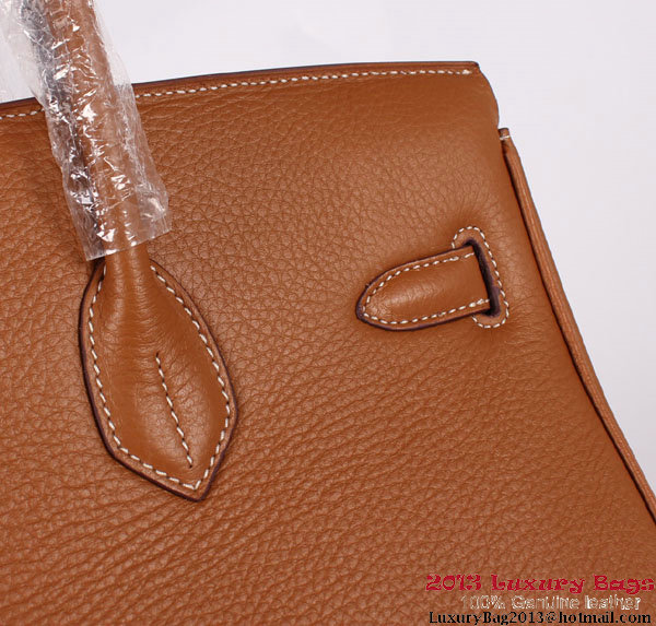 Hermes Birkin 35CM Tote Bag Clemence Leather H-35 Camel