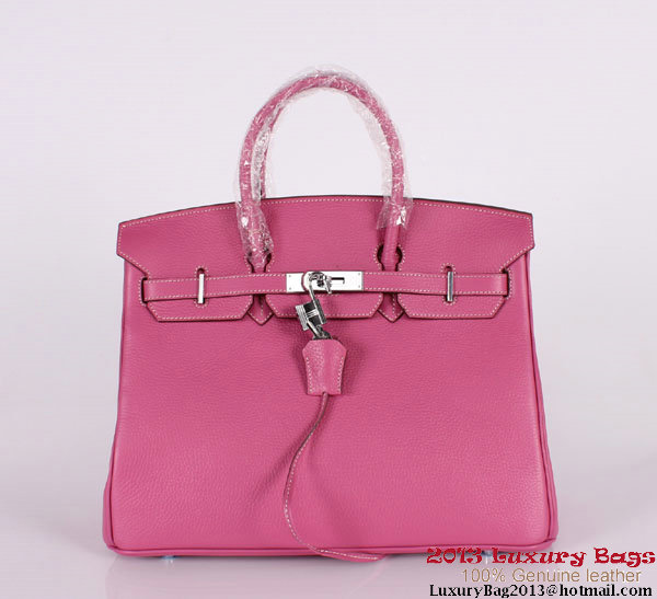 Hermes Birkin 35CM Tote Bag Clemence Leather H-35 Peach