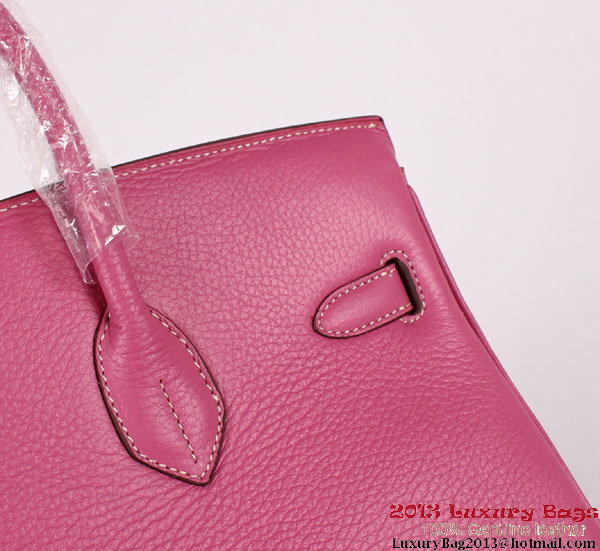 Hermes Birkin 35CM Tote Bag Clemence Leather H-35 Peach