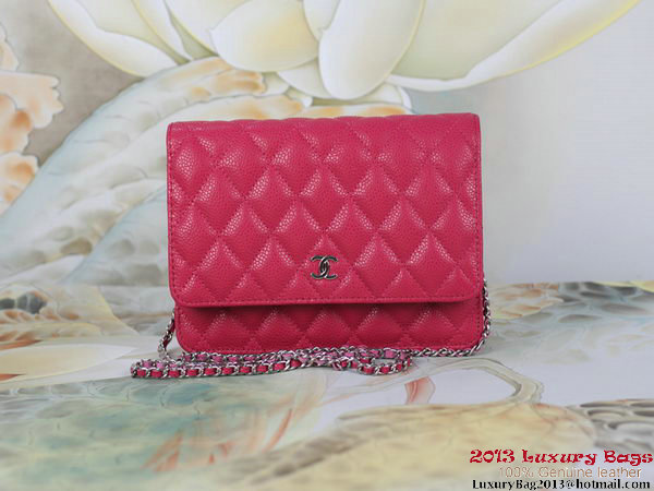 Chanel A33814 Original Cannage Leather mini Flap Bag Rose