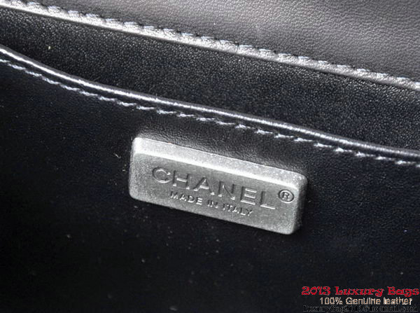 Boy Chanel Flap Shoulder Bag in Original Galuchat A66231 Black