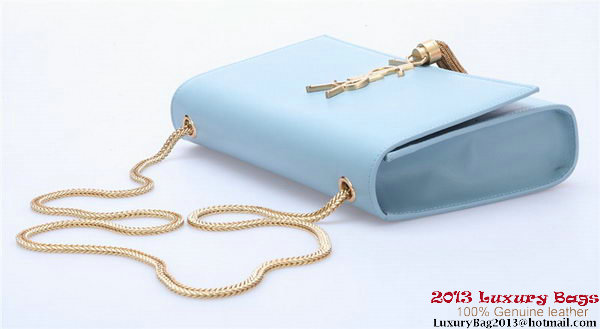 Yves Saint Laurent Small Monogramme Cross-body Shoulder Bag Y042 Light Blue