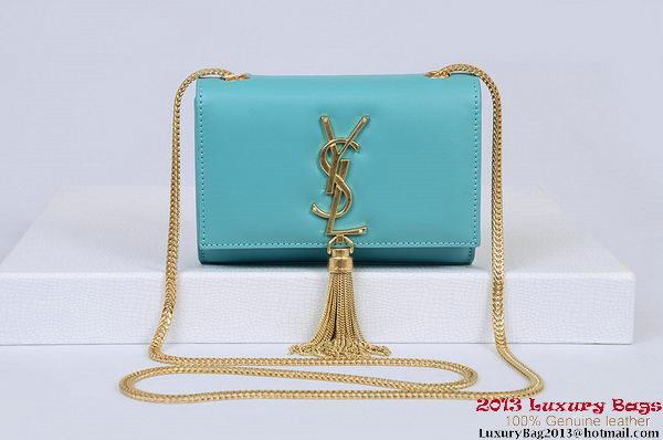 Yves Saint Laurent Small Monogramme Cross-body Shoulder Bag 1834B Blue