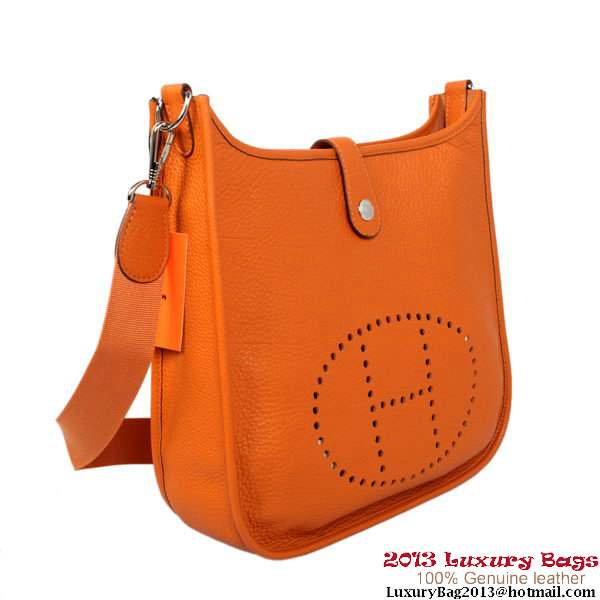 Hermes Evelyn Bag Original Calf Leather H1608 Orange