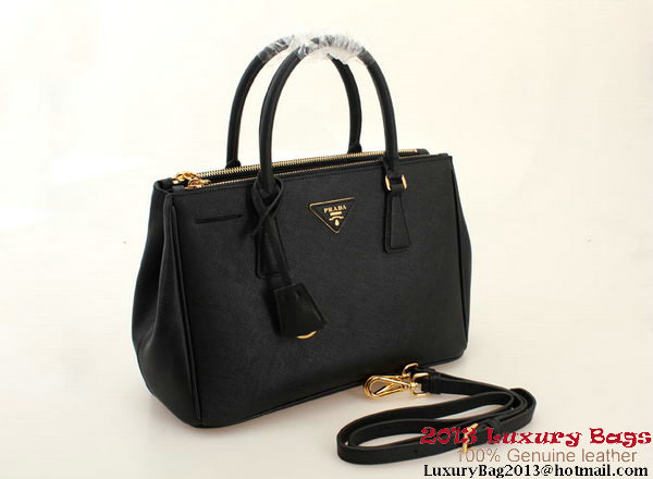 Prada Saffiano 30cm Tote Bag BN1801 - Black