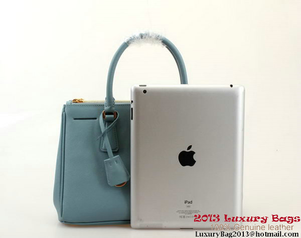 Prada Saffiano 30cm Tote Bag BN1801 - SkyBlue