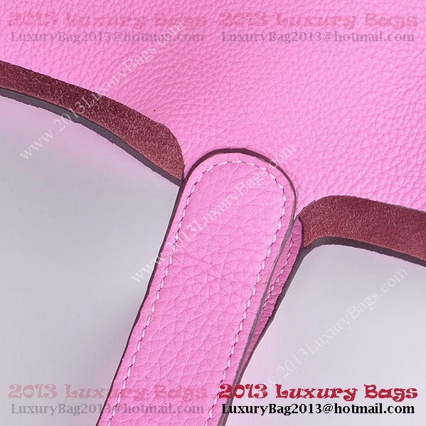 Hermes Picotin Lock PM Bag in Clemence Leather 8615 Pink