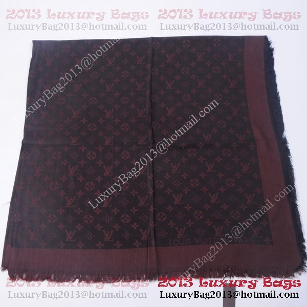 Louis Vuitton Scarves Cotton WJLV091 Dark Brown