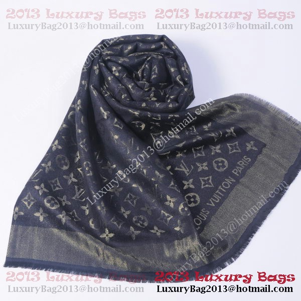 Louis Vuitton Scarves Cotton WJLV092 Black&Gold